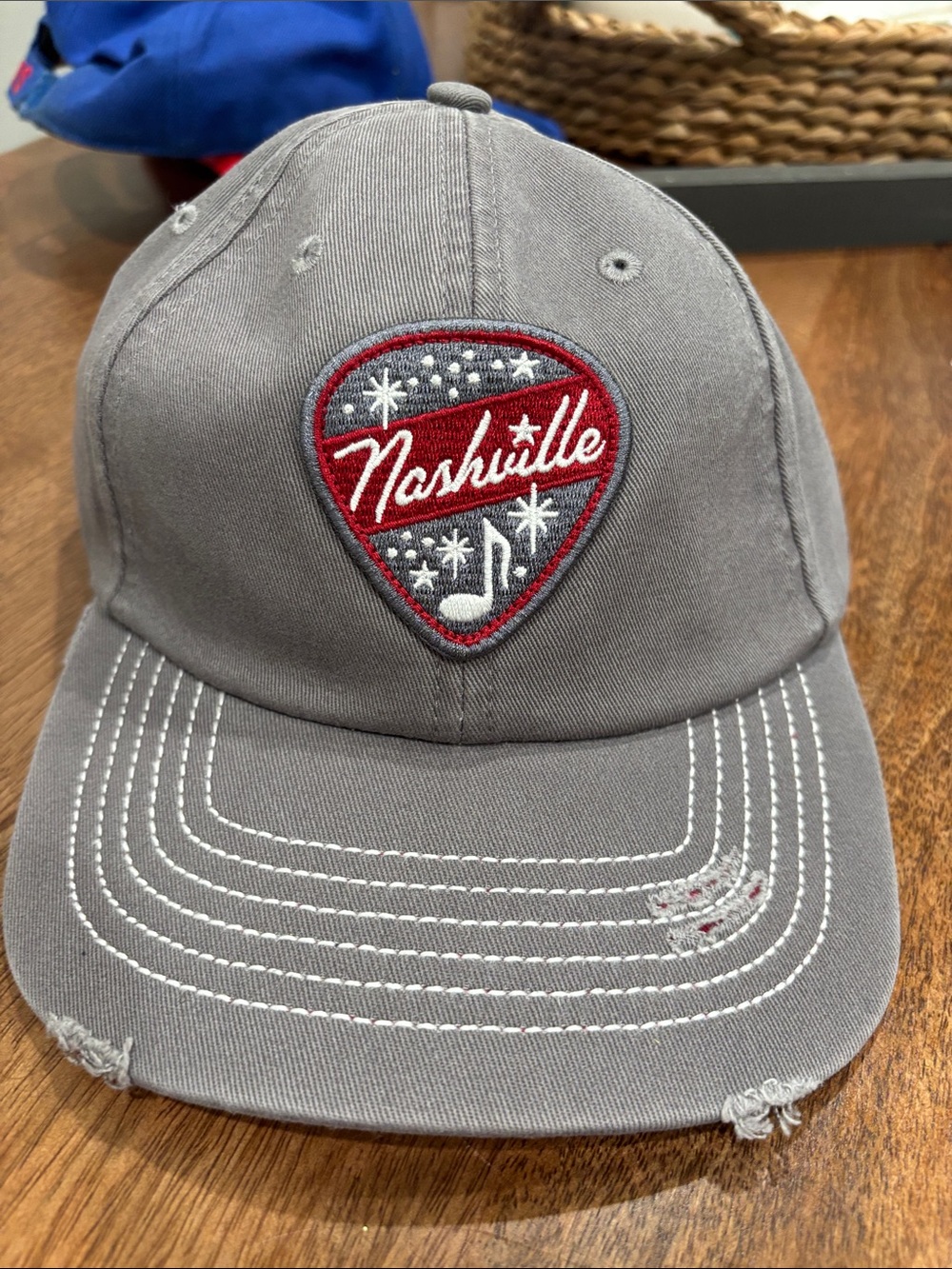💕NWT! Nashville Embroidered Gray Baseball Cap